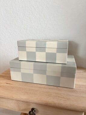 Studio McGee Checkered Boxes